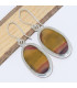 Boucles d'oreilles pendantes en Jaspe Mokaïte Bijoux en Jaspe CWA111.1