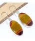 Boucles d'oreilles pendantes en Jaspe Mokaïte Bijoux en Jaspe CWA111.1