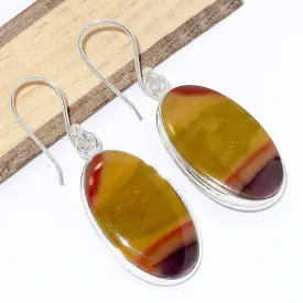 Boucles d'oreilles pendantes en Jaspe Mokaïte - Bijoux en Jaspe