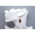 Boucles d'oreilles ovales en Jaspe Mokaïte - Bijoux en Jaspe