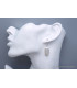 Boucles d'oreilles pierre de lune du Sri Lanka forme libre Bijoux en Pierre de Lune du Sri Lanka CWA113