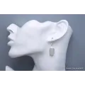 Boucles d'oreilles pierre de lune du Sri Lanka forme libre - Bijoux en Pierre de Lune du Sri Lanka