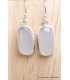 Boucles d'oreilles pierre de lune du Sri Lanka forme libre Bijoux en Pierre de Lune du Sri Lanka CWA113