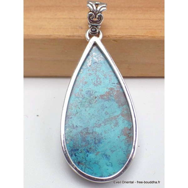 Pendentif goutte en Shattuckite détail bélière Pendentifs pierres naturelles CWA73.9