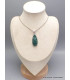 Pendentif goutte en Malachite brute Bijoux en Malachite PU81.3