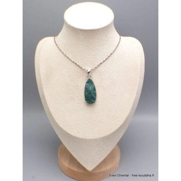 Pendentif goutte en Malachite brute Bijoux en Malachite PU81.3