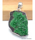 Gros Pendentif en Grenat vert Uvarovite brut Pendentifs pierres naturelles PU84.3