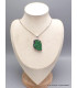 Gros Pendentif en Grenat vert Uvarovite brut Pendentifs pierres naturelles PU84.3