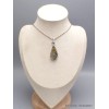 Pendentif Pyrite arc-en-ciel bélière feuille Bijoux en Pyrite arc-en-ciel PU82.3
