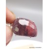 Pendentif Saphir africain mixte facetté asymétrique Pendentifs pierres naturelles PU85.2