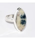 Bague marquise Tourmaline indigo sur Quartz fumé taille 60 Bijoux en Tourmaline Indigo CWA114.3