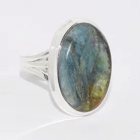Bague Cyanite Mermaid ovale taille 55 56 - Bijoux en Cyanite Mermaid Sirène