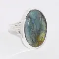 Bague Cyanite Mermaid ovale taille 55 56 - Bijoux en Cyanite Mermaid Sirène