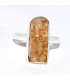 Bague Topaze jaune impériale brute asymétrique taille 55 56 Bagues pierres naturelles CWA116.2
