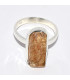 Bague Topaze jaune impériale brute asymétrique taille 55 56 Bagues pierres naturelles CWA116.2