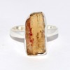 Bijou Bague Topaze jaune impériale brute taille 55 Bagues pierres naturelles CWA116.3