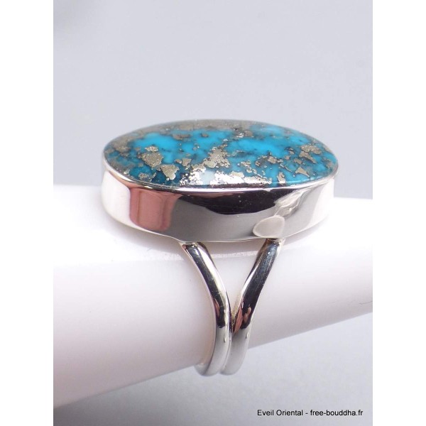 Bague homme femme Turquoise de Nisha pur taille 58 Bagues Homme YM67.10