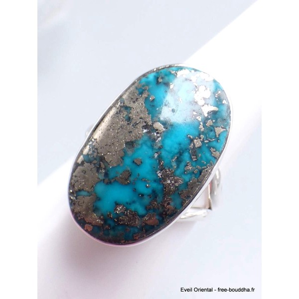 Bague homme femme Turquoise de Nisha pur taille 58 Bagues Homme YM67.10
