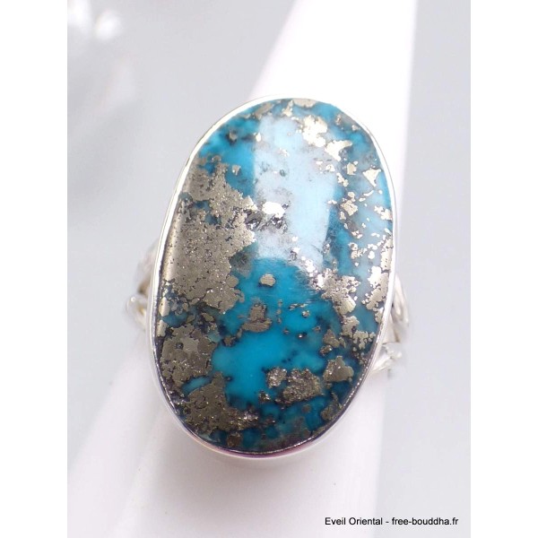 Bague homme femme Turquoise de Nisha pur taille 58 Bagues Homme YM67.10