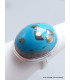 Bague Turquoise de avec Pyrite taille 56 Bagues pierres naturelles YM67.12
