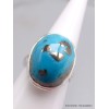 Bague Turquoise de avec Pyrite taille 56 Bagues pierres naturelles YM67.12