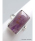 Bague Cacochynite Super Seven mauve taille 55