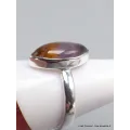 Bijou Bague Super seven Pierre mélodieuse taille 67 - Bijoux en Cacochynite Super Seven
