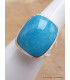 Bague Smithsonite rectangulaire taille 55 Bijoux en Smithsonite PU100.5