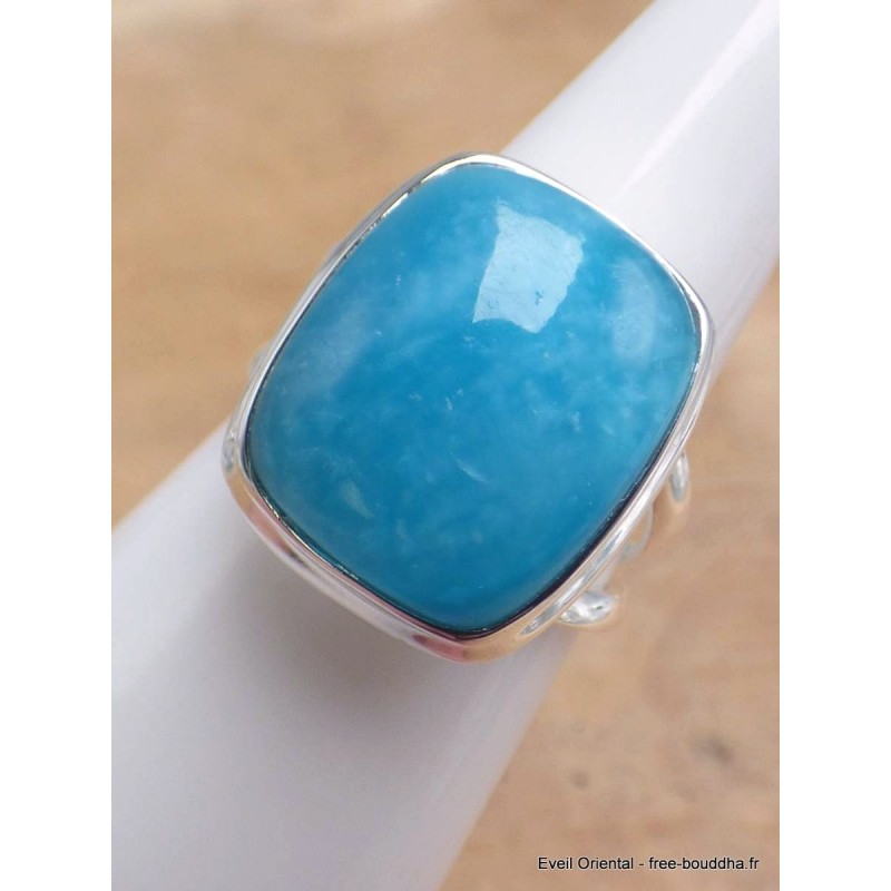 Bague Smithsonite rectangulaire taille 55 Bijoux en Smithsonite PU100.5