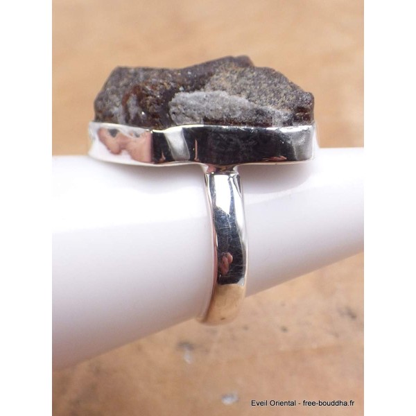 Bague Staurolite porte bonheur taille 56 Bijoux en Staurolite CWA117.3