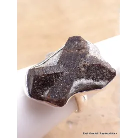 Bague Staurolite porte bonheur taille 56 - Bijoux en Staurolite