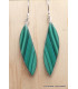 Boucles d'oreilles pendantes Malachite forme larme Bijoux en Malachite YM48.3