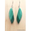 Boucles d'oreilles longues en Malachite Bijoux en Malachite YM48.4