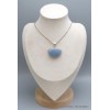 Pendentif semi-rond Angelite bleue anhydrite Pendentifs pierres naturelles PU94.3