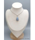 Pendentif Angélite bleue asymétrique Pendentifs pierres naturelles PU94.4
