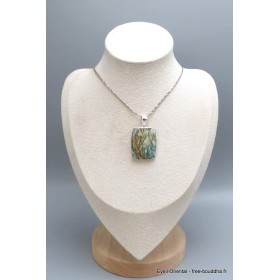 Gros Pendentif pierre Mariposite rectangulaire Bijoux en Mariposite YM37.2