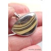 Pendentif Schalenblende semi-rond Pendentifs pierres naturelles PU90.1