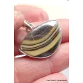 Pendentif Schalenblende semi-rond - Pendentifs pierres naturelles