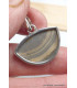 Pendentif Schalenblende semi-rond Pendentifs pierres naturelles PU90.1