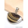 Pendentif Schalenblende semi-rond Pendentifs pierres naturelles PU90.1