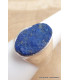 Chevalière homme femme Lapis Lazuli brut taille 59 Bijoux en Lapis-lazuli YM28.3