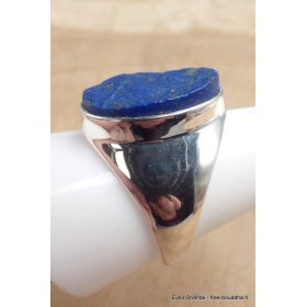 Chevalière homme femme Lapis Lazuli brut taille 59 Bijoux en Lapis-lazuli YM28.3