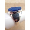 Chevalière homme femme Lapis Lazuli brut taille 59 Bijoux en Lapis-lazuli YM28.3