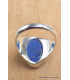 Chevalière homme femme Lapis Lazuli brut taille 59 Bijoux en Lapis-lazuli YM28.3