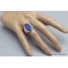 Chevalière homme femme Lapis Lazuli brut taille 59 Bijoux en Lapis-lazuli YM28.3
