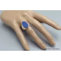 Chevalière homme femme Lapis Lazuli brut taille 59 - Bagues pierres naturelles