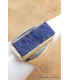 Chevalière homme femme Lapis Lazuli brut taille 57 Bijoux en Lapis-lazuli YM28.4