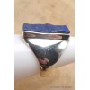 Chevalière homme femme Lapis Lazuli brut taille 57 Bijoux en Lapis-lazuli YM28.4