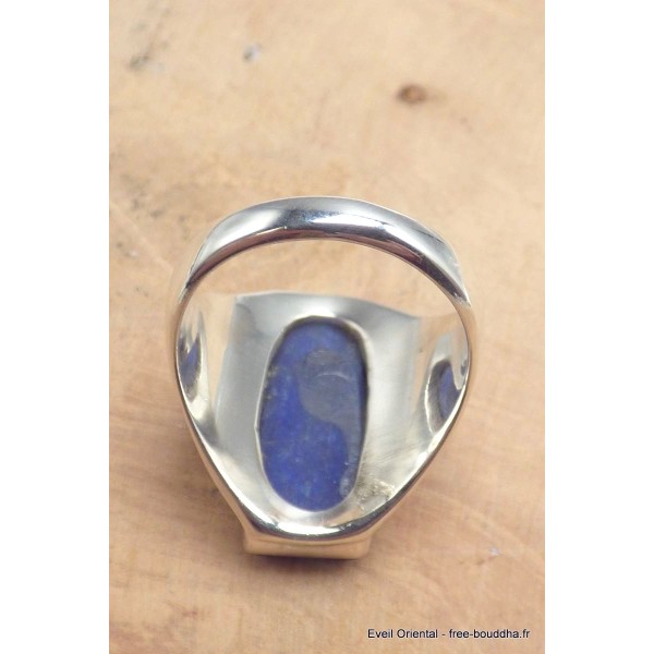 Chevalière homme femme Lapis Lazuli brut taille 57 Bijoux en Lapis-lazuli YM28.4