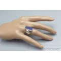 Chevalière homme femme Lapis Lazuli brut taille 57 - Bagues pierres naturelles